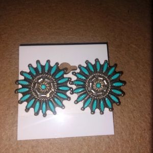 Southwestern Sterling Silver & Turquoise earrings